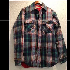 ST. JOHNS BAY Button-Up-Front Flannel Shirt - WARM